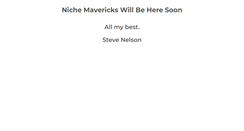 Desktop Screenshot of nichemavericks.com
