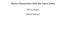 Tablet Screenshot of nichemavericks.com